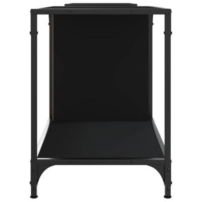 Tv-meubel 203x37x50 cm bewerkt hout zwart