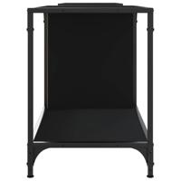 Tv-meubel 203x37x50 cm bewerkt hout zwart - thumbnail