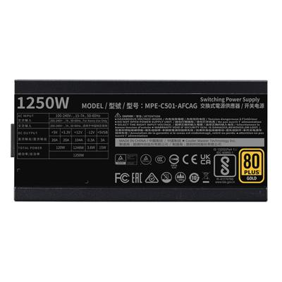 Cooler Master MPE-C501-AFCAG-3EEU PC-netvoeding 1250 W ATX 80 Plus Gold