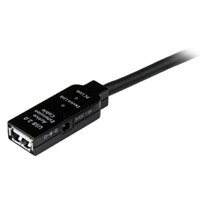 StarTech.com 20 m actieve USB 2.0 verlengkabel - stekker/bus - USB 2.0 High Speed kabel verlenging
