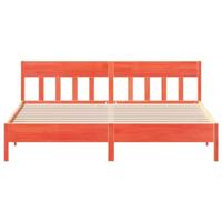 Bedframe zonder matras massief grenenhout wasbruin 180x200 cm - thumbnail
