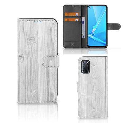 OPPO A72 | OPPO A52 | Book Style Case | White Wood