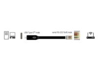 Delock USB 2.0 Adapter [1x USB-C 2.0 stekker - 1x RJ45-stekker] 63912 2 m - thumbnail