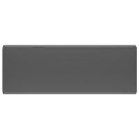 Wastafel met overloop vierkant 41x41cm keramiek mat donkergrijs - thumbnail