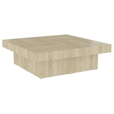 Salontafel 90x90x28 cm bewerkt hout sonoma eikenkleurig