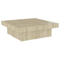 Salontafel 90x90x28 cm bewerkt hout sonoma eikenkleurig - thumbnail