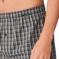 Schiesser Boxers met ruit grijs 2-pack - thumbnail