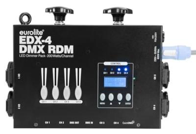 Eurolite EDX-4 DMX RDM LED Dimmerpack Eurolite EDX-4 DMX RDM LED Dimmerpack