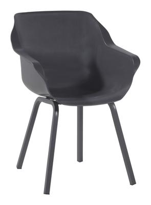 Hartman Tuinstoel 'Sophie' met armleuning, kleur Antraciet