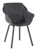 Hartman Tuinstoel 'Sophie' met armleuning, kleur Antraciet - thumbnail