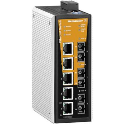 Weidmüller IE-SW-VL08MT-5TX-1SC-2SCS Industrial Ethernet Switch 10 / 100 MBit/s Weidmüller IE-SW-VL08MT-5TX-1SC-2SCS Industrial Ethernet Switch 10 / 100 MBit/s