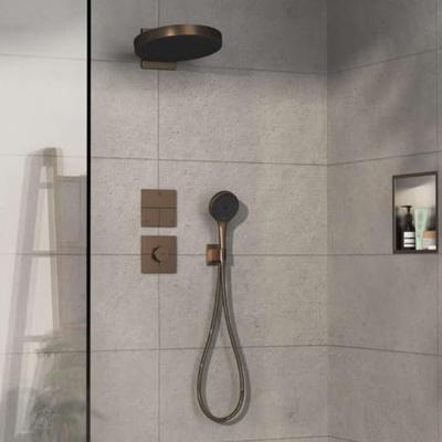 Hansgrohe ShowerSelect Comfort E thermostaat inbouw voor 1 functie en extra uitgang, Brushed Bronze