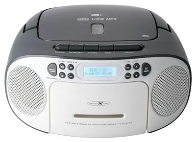 Reflexion CD-Player Radio/CD-speler DAB+, DAB, VHF (FM) AUX, CD, Cassette, USB Wit, Grijs - thumbnail