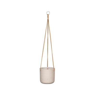 Rough Eco-line hangende bloempot M 18x18 cm Charlie lichtgrijs