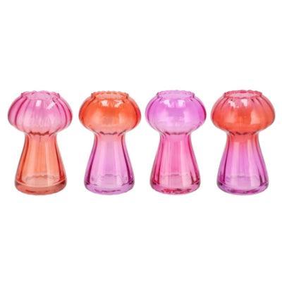 Daan Kromhout Vaas nova roze 17 cm 4 assorti | 8 stuks