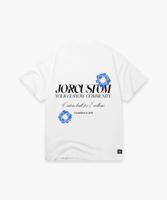 Jorcustom Flowers Loose Fit T-Shirt Heren Wit - Maat M - Kleur: Wit | Soccerfanshop - thumbnail