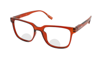 Leesbril Vista Bonita Cubo Bifocaal Terra Cotta-+3.50 - thumbnail