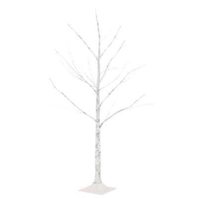 VidaXL Berkenboom led 48 led's warmwit 120 cm wit