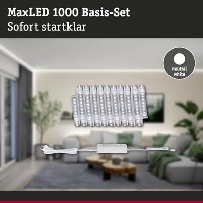 Paulmann MaxLED 1000 Basisset 71247 LED-strip basisset 230 3 m Neutraalwit 1 set(s) Paulmann MaxLED 1000 Basisset 71247 LED-strip basisset 230 3 m Neutraalwit 1 set(s)