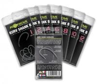 Korda Kurv Shank Barbless Haak Size 4, 10 st - thumbnail
