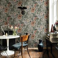 Dutch Wallcoverings Fagelsang - Anemone White/Lightgreen - thumbnail