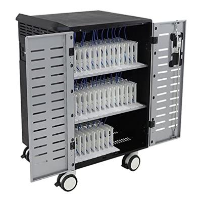 Ergotron Zip40 Trolley voor 40 tablets/notebooks, afsluitbaar, staal, grijs, wit, schermgrootte: tot 15,6 inch