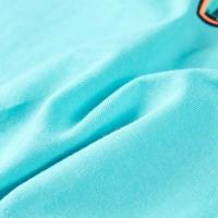 Kindershirt met korte mouwen 116 zeeblauw - thumbnail