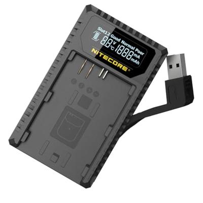 Nitecore Canon LP-E6 / LP-E6N / LP-E6NH / LP-E8 oplader Nitecore Canon LP-E6 / LP-E6N / LP-E6NH / LP-E8 oplader