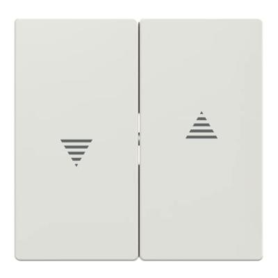 Merten Afdekking Jaloezie-schakelaar System M, 1-M, M-Smart, M-Plan, M-Creativ Polar-wit (glanzend) 432419