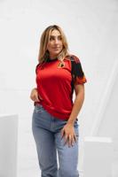 België Shirt Thuis Dames 2022-2023 - Maat S - Kleur: Rood | Soccerfanshop - thumbnail