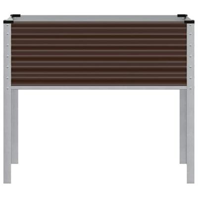 VidaXL Plantenbak bruin 100x45x90 cm staal