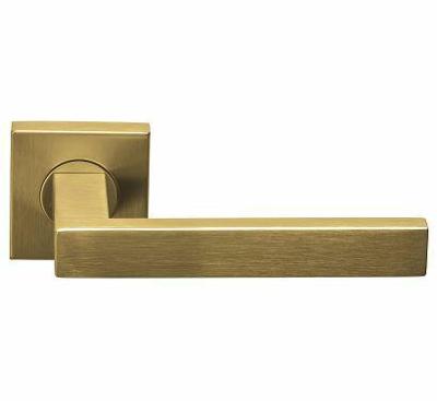 Formani Basics BSQ2-G deurkruk geveerd op vierkant rozet - PVD mat goud