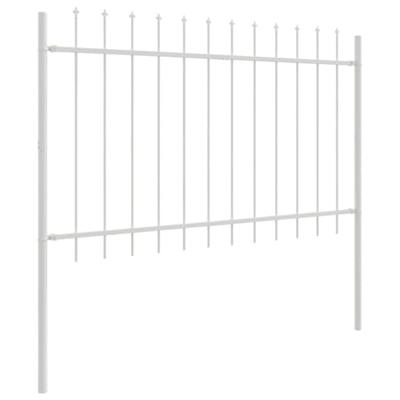 Tuinhek 3 pcs Wit 5,1 x 1,2 m Poedercoating staal