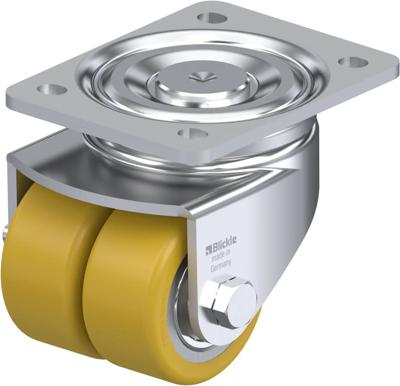 Blickle LHD-VSTH 80K Dubbel zwenkwiel Wieldiameter: 80 mm Draagvermogen (max.): 500 kg 1 stuk(s)