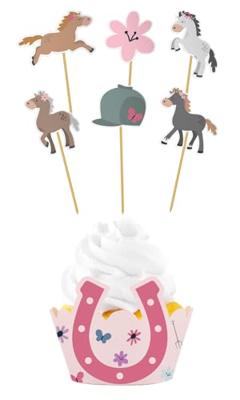Cupcake Decoratie Set Happy Horses (6st)