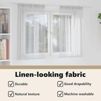 VidaXL Voile gordijn 2 pcs lichtgrijs 140 x 140 cm polyester - thumbnail