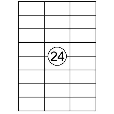 Etiket Quantore 70x37mm 2400stuks