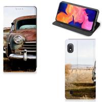 Samsung Galaxy A10 Stand Case Vintage Auto - thumbnail