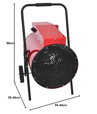 WDH WDH-BGC30 Ventilatorkachel Rood/zwart