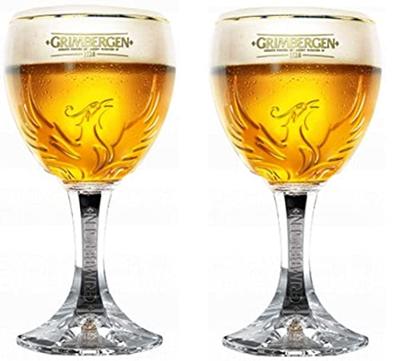 Grimbergen Bierglazen op Voet - 330 ml - 2 stuks Grimbergen Bierglazen op Voet - 330 ml - 2 stuks