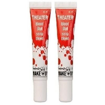 2x Tube kunstbloed 15 ml - Schmink 2x Tube kunstbloed 15 ml - Schmink