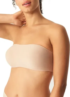 Naadloze Bandeau met vulling - Soft Stretch - Padded Bandeau bh - Anti slip - M - Zwart - Onderbroek - Ondergoed