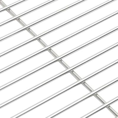 VidaXL Barbecuerooster zilver 43 x 43 cm roestvrij staal