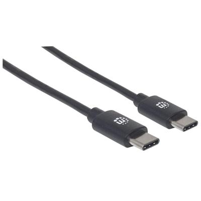 Manhattan 354882 USB-kabel USB 2.0 USB-C stekker 3.00 m Zwart