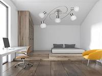 Trio Plafondlamp spotsAntibes Knot 5-lichts nikkel mat - R60175007 - thumbnail