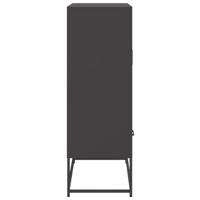 Hoge kast 68x39x111,5 cm koudgewalst staal zwart - thumbnail