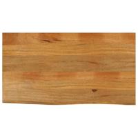 Tafelblad met natuurlijke rand 100x60x2,5 cm massief mangohout - thumbnail