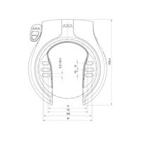 AXA Victory Retractable Frameslot 58 mm - Zwart - thumbnail