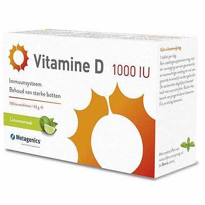 Metagenics Vitamine D 1000 IU 168Kauwtabletten