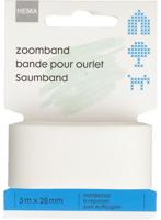 HEMA Zoomband 5mx28mm wit - thumbnail